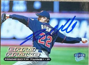 Brad Radke Signed 2000 Fleer Ultra Baseball Card - Minnesota Twins