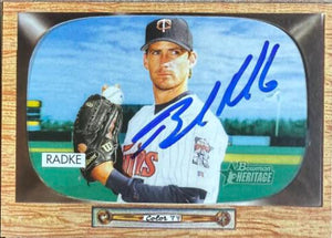 Brad Radke Signed 2004 Bowman Heritage Baseball Card - Minnesota Twins