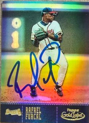 Rafael Furcal Signed 2001 Topps Gold Label Baseball Card - Atlanta Braves