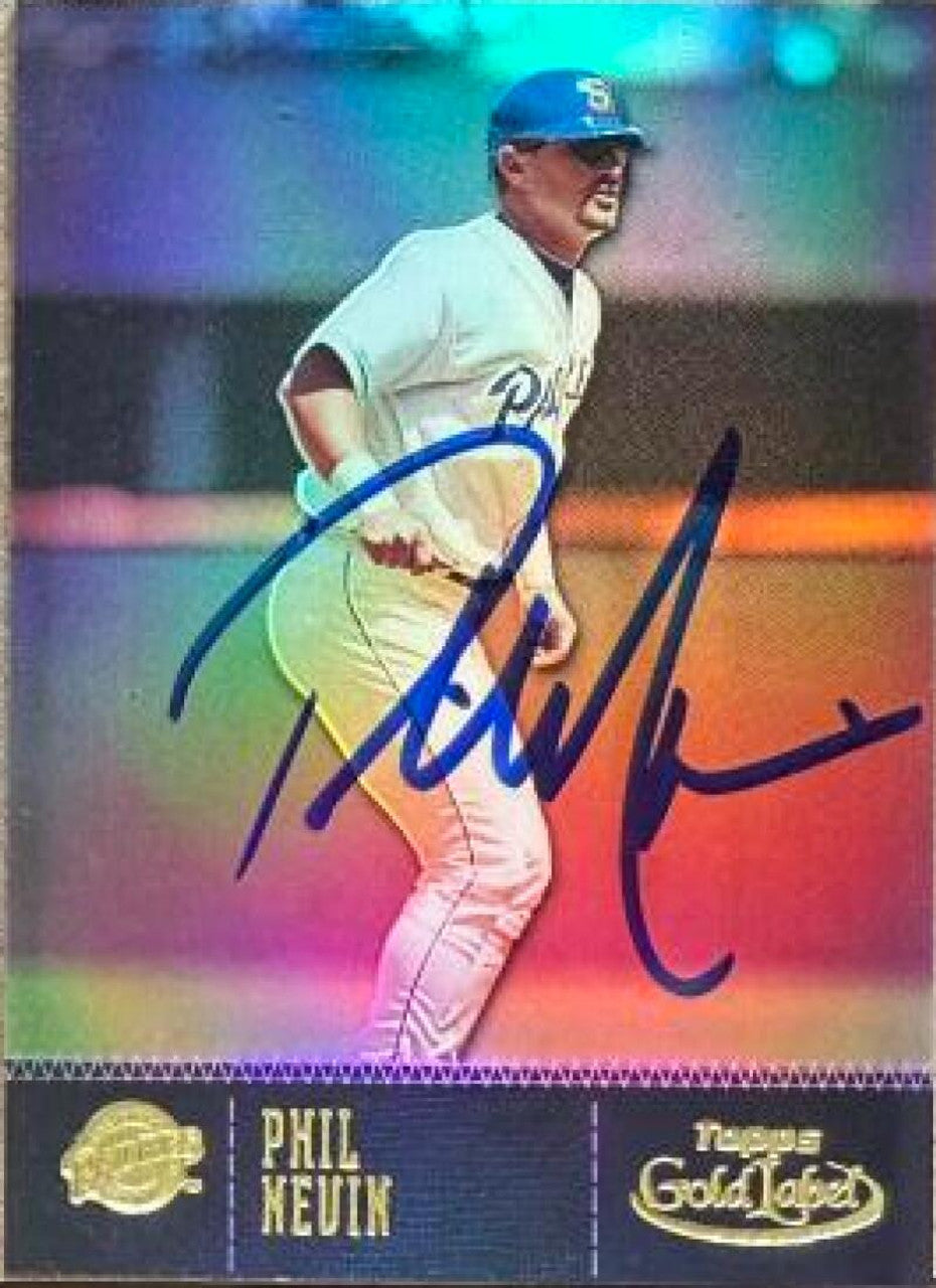 Phil Nevin Signed 2001 Topps Gold Label Baseball Card - San Diego Padres