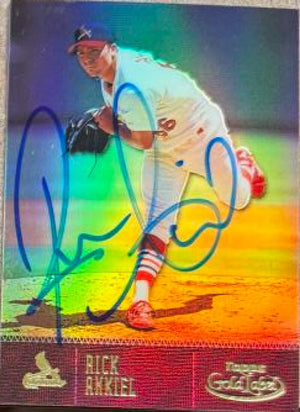 Rick Ankiel Signed 2001 Topps Gold Label Baseball Card - St Louis Cardinals
