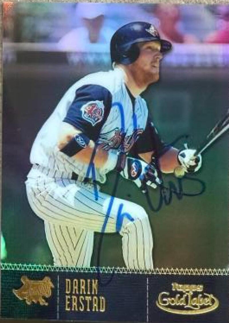 Darin Erstad Signed 2001 Topps Gold Label Baseball Card - Anaheim Angels