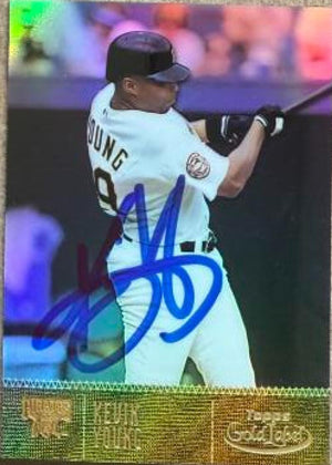 Kevin Young Signed 2001 Topps Gold Label Baseball Card - Pittsburgh Pirates