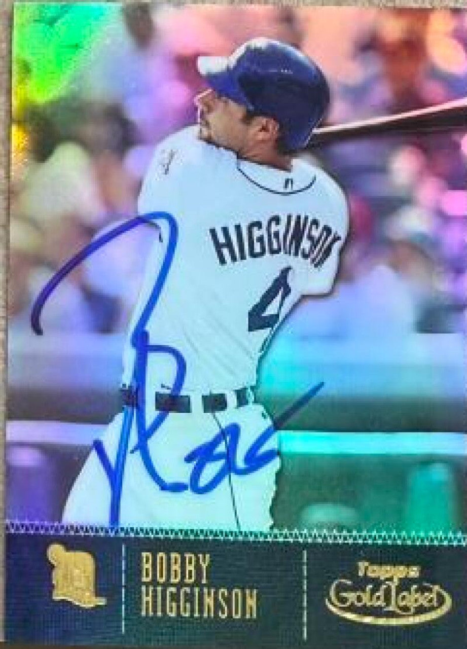 Bobby Higginson Signed 2001 Topps Gold Label Baseball Card - Detroit Tigers