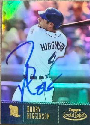 Bobby Higginson Signed 2001 Topps Gold Label Baseball Card - Detroit Tigers
