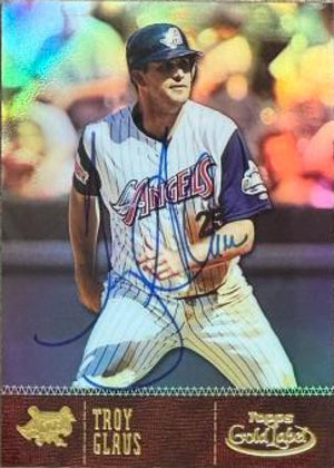 Troy Glaus Signed 2001 Topps Gold Label Baseball Card - Anaheim Angels