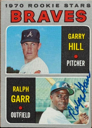 Ralph Garr Signed 1970 Topps Baseball Card - Atlanta Braves