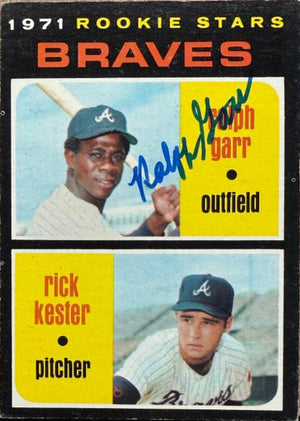 Ralph Garr Signed 1971 Topps Baseball Card - Atlanta Braves