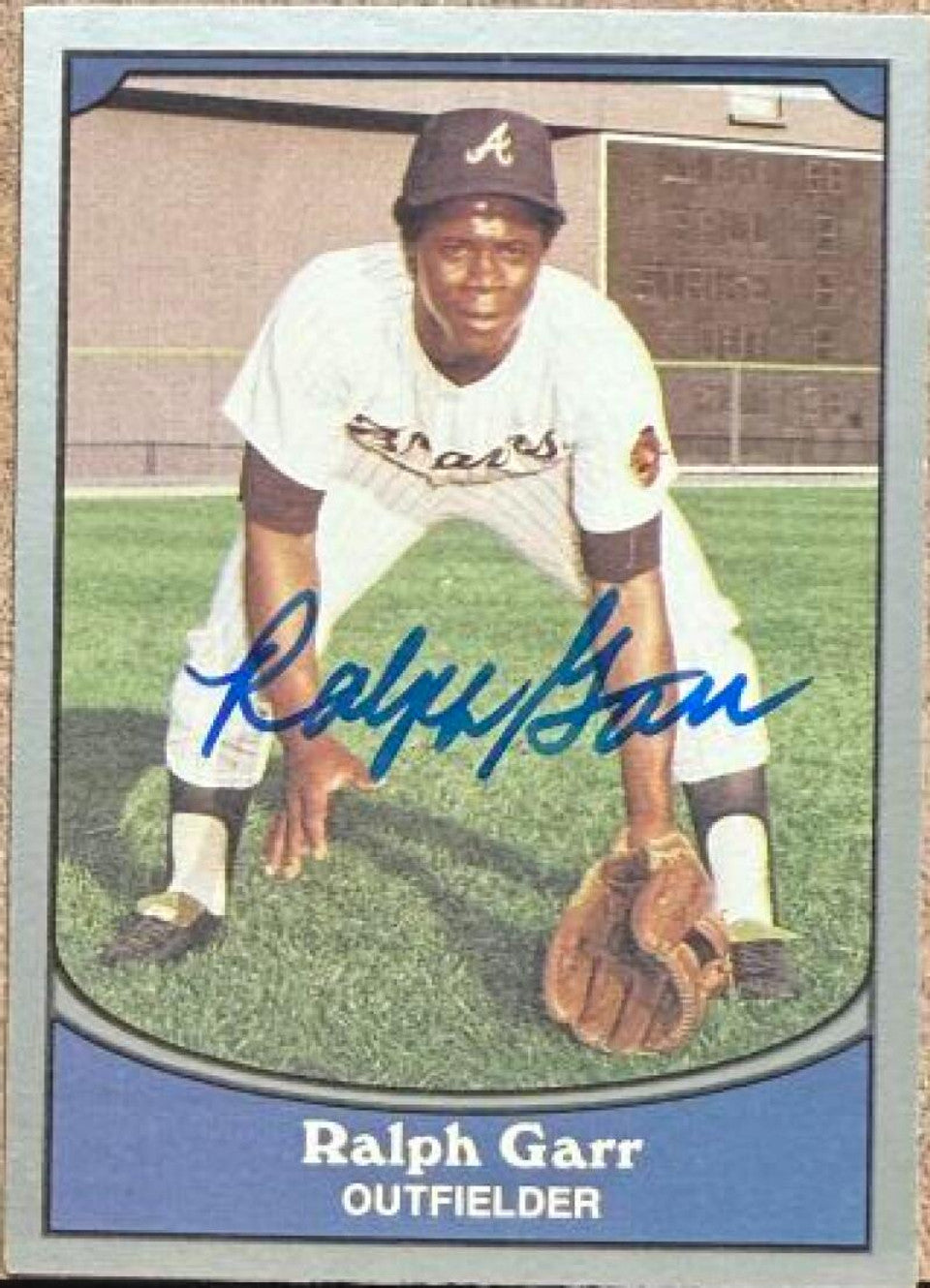Ralph Garr Signed 1990 Pacific Legends Baseball Card - Atlanta Braves