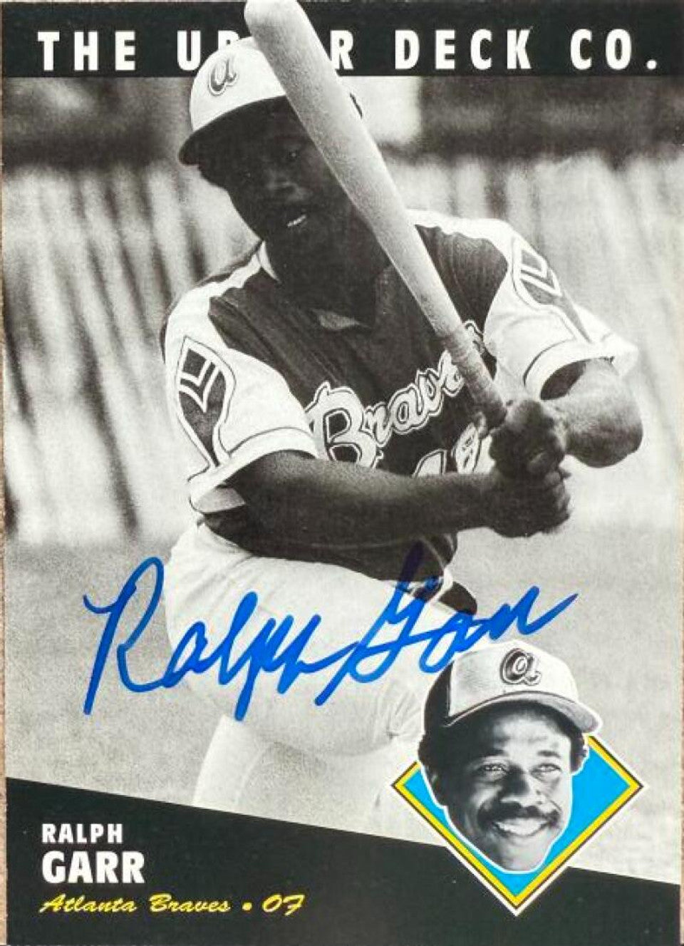 Ralph Garr Signed 1994 Upper Deck All-Time Heroes Baseball Card - Atlanta Braves