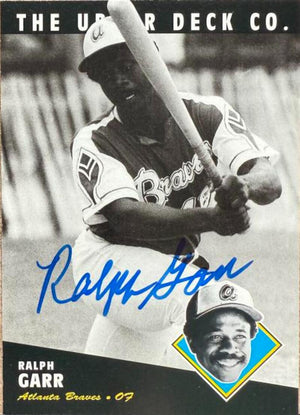 Ralph Garr Signed 1994 Upper Deck All-Time Heroes Baseball Card - Atlanta Braves