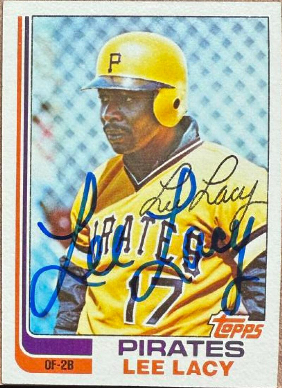 Lee Lacy Signed 1982 Topps Baseball Card - Pittsburgh Pirates