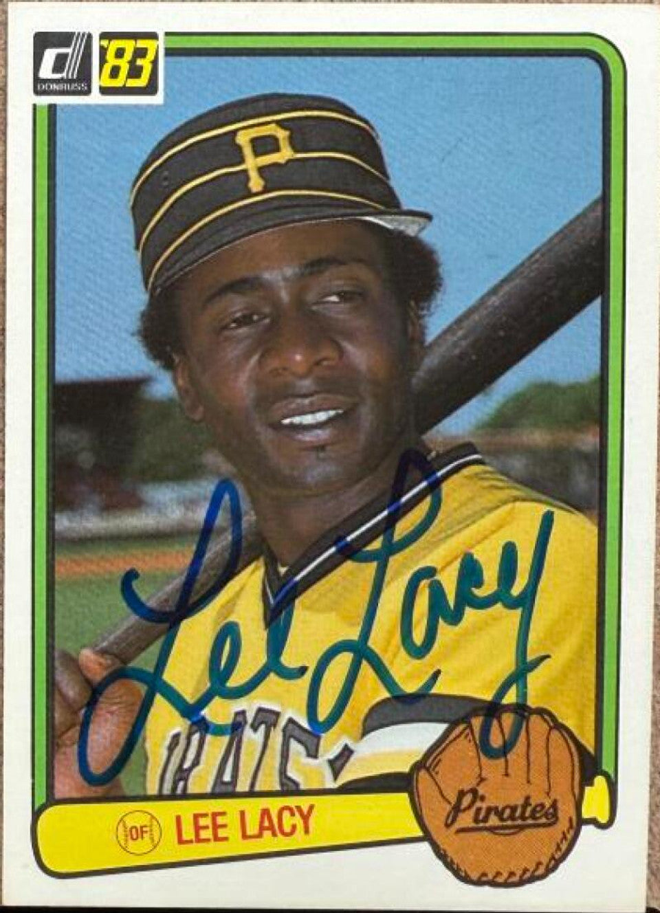 Lee Lacy Signed 1983 Donruss Baseball Card - Pittsburgh Pirates