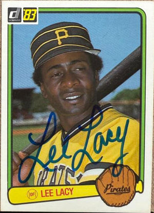 Lee Lacy Signed 1983 Donruss Baseball Card - Pittsburgh Pirates