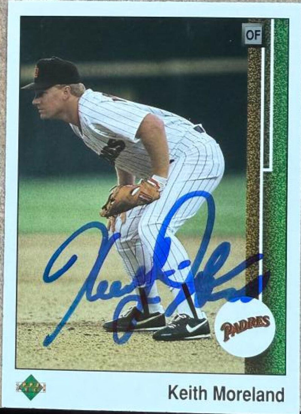 Keith Moreland Signed 1989 Upper Deck Baseball Card - San Diego Padres