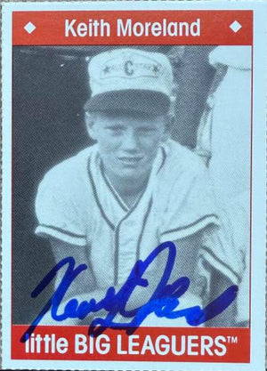 Keith Moreland Signed 1990 Little Big Leaguers Baseball Card