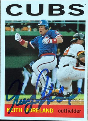 Keith Moreland Signed 2013 Topps Archives Baseball Card - Chicago Cubs