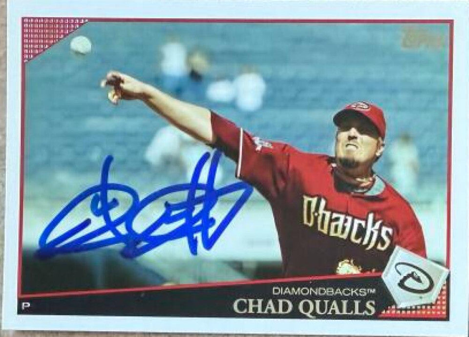 Chad Qualls Autographed 2009 Topps Baseball Card - Arizona Diamondbacks