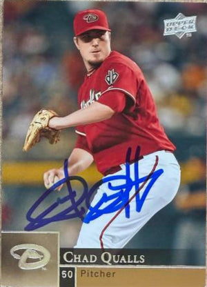 Chad Qualls Autographed 2009 Upper Deck Baseball Card - Arizona Diamondbacks