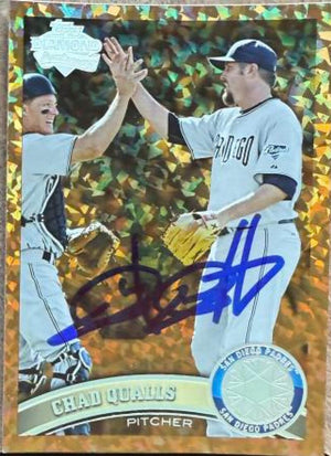 Chad Qualls Autographed 2011 Topps Update Diamond Anniversary Cognac Baseball Card - San Diego Padres
