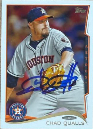 Chad Qualls Autographed 2014 Topps Update Baseball Card - Houston Astros