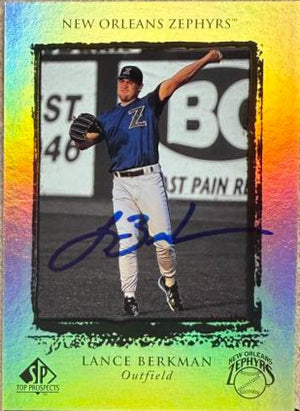 Lance Berkman Signed 1999 SP Top Prospects Baseball Card - Houston Astros #18
