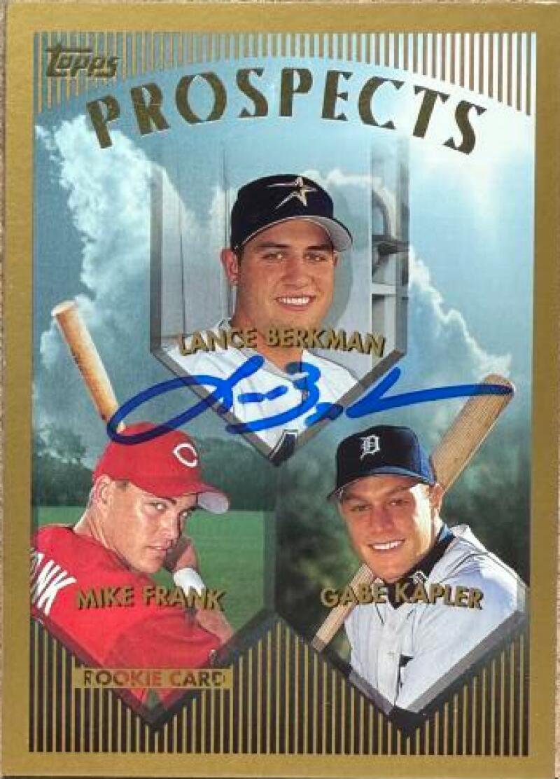 Lance Berkman Signed 1999 Topps Baseball Card - Houston Astros #205