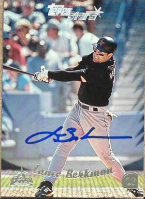 Lance Berkman Signed 2000 Topps Stars Baseball Card - Houston Astros #111
