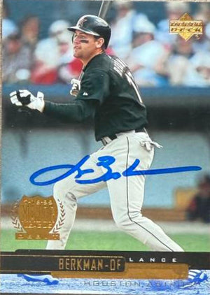 Lance Berkman Signed 2000 Upper Deck Baseball Card - Houston Astros #395