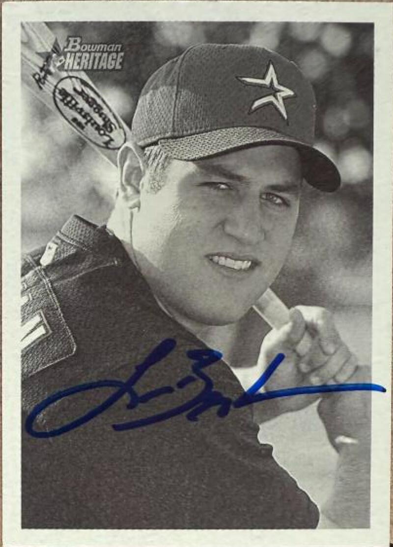 Lance Berkman Signed 2001 Bowman Heritage Baseball Card - Houston Astros #63