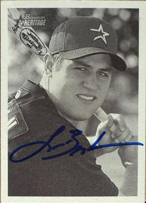 Lance Berkman Signed 2001 Bowman Heritage Baseball Card - Houston Astros #63