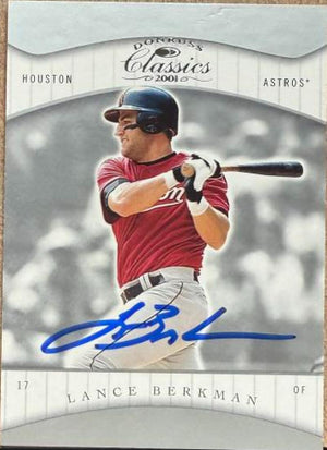 Lance Berkman Signed 2001 Donruss Classics Baseball Card - Houston Astros #57