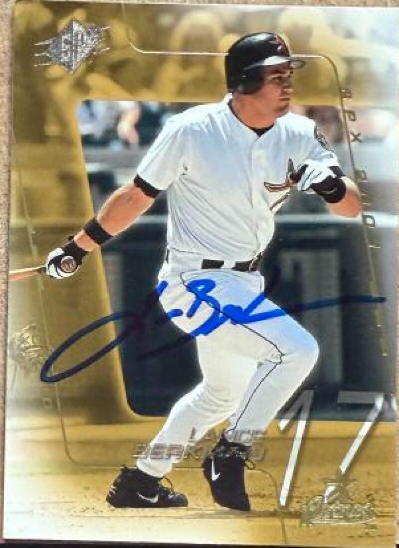 Lance Berkman Signed 2001 Upper Deck Rookie Update - 2001 SPx Update Baseball Card - Houston Astros #165