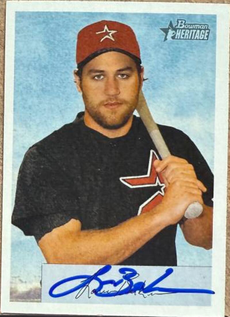 Lance Berkman Signed 2002 Bowman Heritage Baseball Card - Houston Astros #435