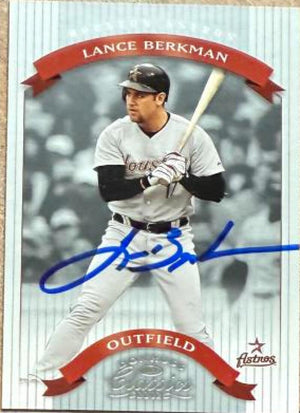 Lance Berkman Signed 2002 Donruss Classics Baseball Card - Houston Astros #57