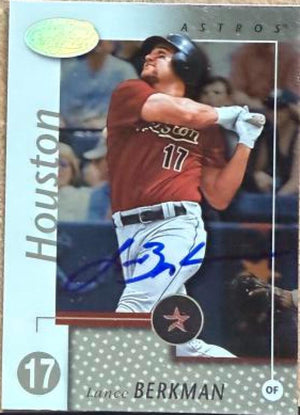 Lance Berkman Signed 2002 Leaf Certified Baseball Card - Houston Astros #12