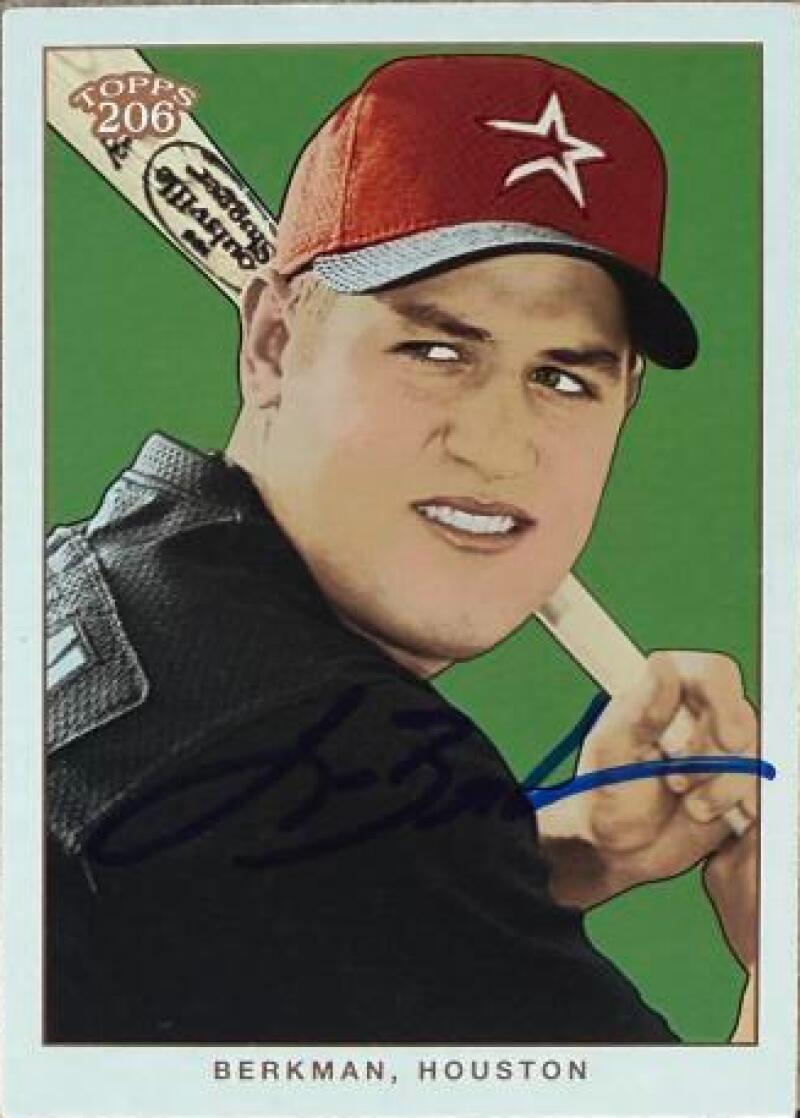 Lance Berkman Signed 2002 Topps 206 Baseball Card - Houston Astros #72