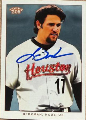 Lance Berkman Signed 2002 Topps 206 Baseball Card - Houston Astros #317