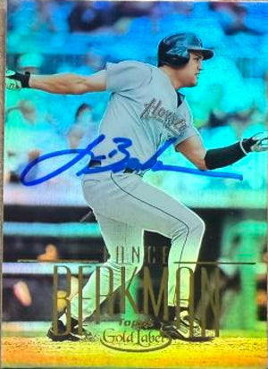 Lance Berkman Signed 2002 Topps Gold Label Baseball Card - Houston Astros #6