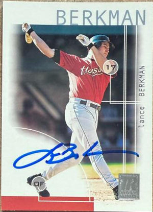 Lance Berkman Signed 2002 Topps Reserve Baseball Card - Houston Astros #64