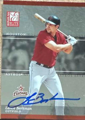 Lance Berkman Signed 2003 Donruss Elite Baseball Card - Houston Astros #114
