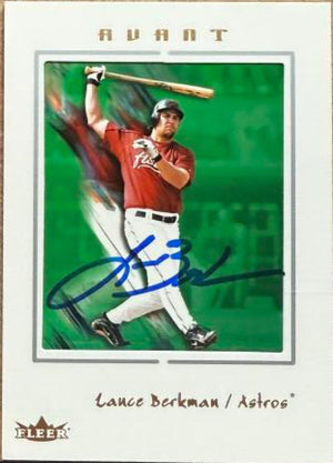 Lance Berkman Signed 2003 Fleer Avant Baseball Card - Houston Astros #33
