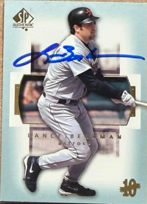 Lance Berkman Signed 2003 SP Authentic Baseball Card - Houston Astros #46