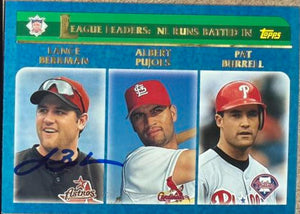 Lance Berkman Signed 2003 Topps Baseball Card - Houston Astros #346
