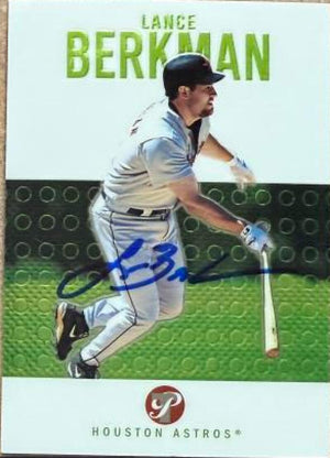 Lance Berkman Signed 2003 Topps Pristine Baseball Card - Houston Astros #15