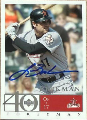 Lance Berkman Signed 2003 Upper Deck 40-Man Baseball Card - Houston Astros #355