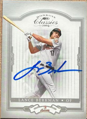 Lance Berkman Signed 2004 Donruss Classics Baseball Card - Houston Astros #147