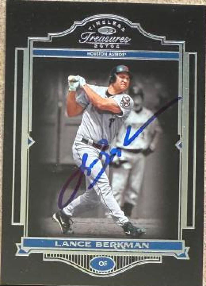 Lance Berkman Signed 2004 Donruss Timeless Treasures Baseball Card - Houston Astros #74 SN999