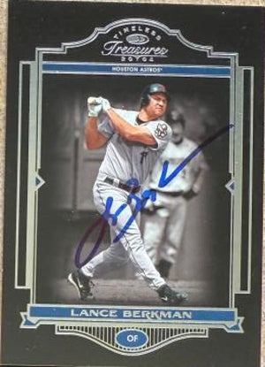 Lance Berkman Signed 2004 Donruss Timeless Treasures Baseball Card - Houston Astros #74 SN999