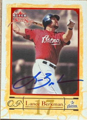 Lance Berkman Signed 2004 Fleer Sweet Sigs Baseball Card - Houston Astros #13